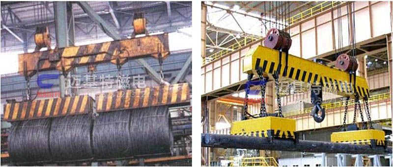 MW12系列、MW15系列吊運捆扎螺紋鋼、圓鋼用起重電磁鐵